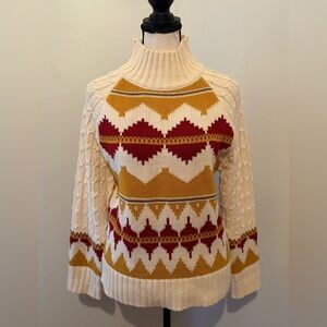 &merci Argyle Pattern Knit Sweater “Lori Piana Look a Like” Women’s Size Small